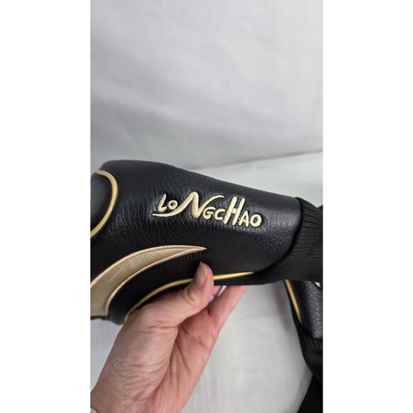 Black & Gold  Golf Head Covers 3pcs Set, Driver Fairway Wood Headcovers 1/ 3 / X - Picture 12 of 13